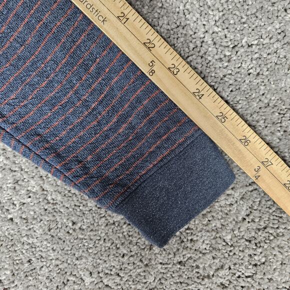 Johnnie-O Emmett Sweatshirt Mens XL Blue 1/4 Zip Pullover Stripes - Picture 13 of 14